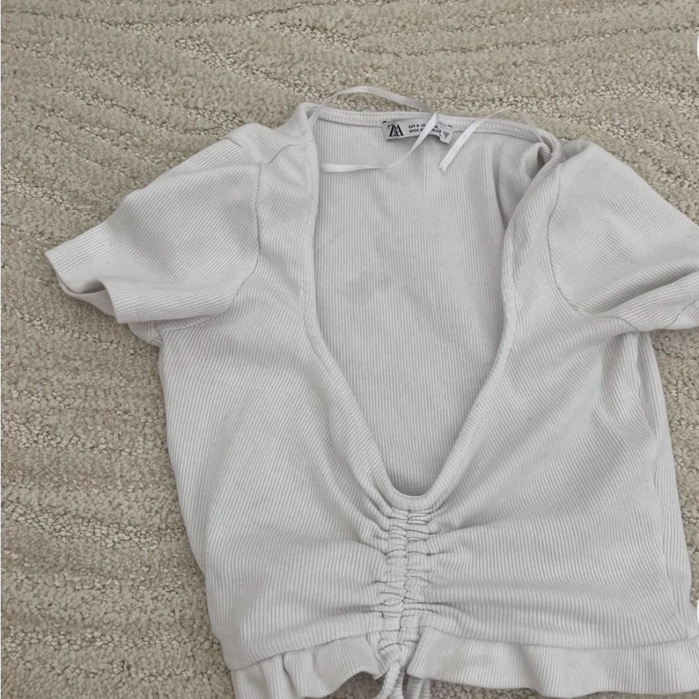 Zara scrunch top